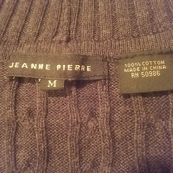 Jeanne Pierre long sleeve gray sweater - Picture 16 of 16